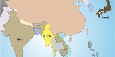 М'янма на карті світу