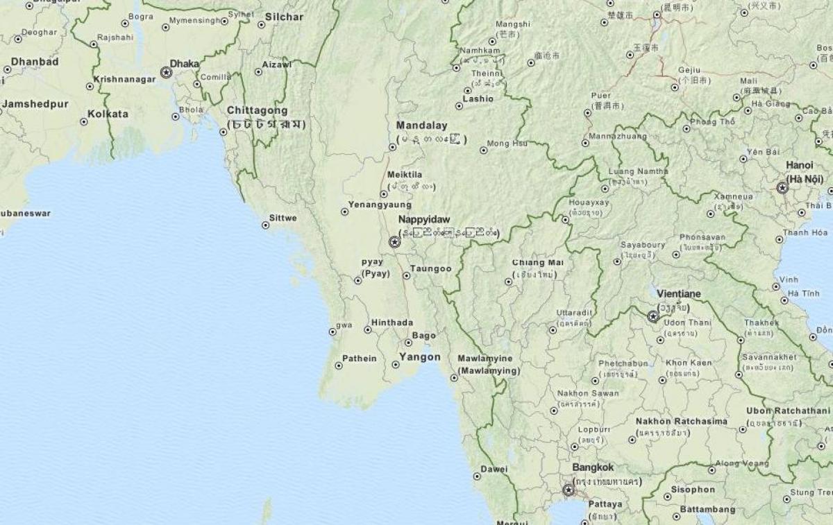 GPS карта М'янма