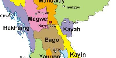 М'янма карта фото