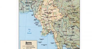 Карта М'янми з містами